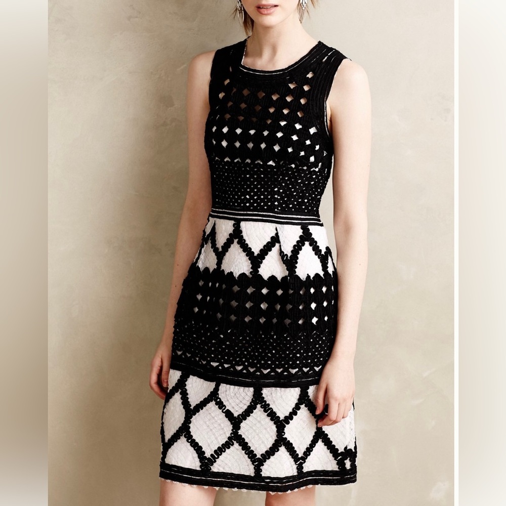 Rona Basketweave Dress size 8 - Picture 3 of 5